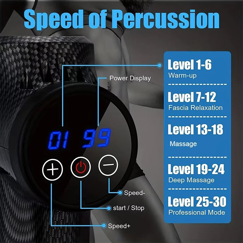 Pistola Massageadora Percussiva PowerRelax